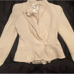 Size 4 Boston Proper jacket. Includes extra buttons. Never worn.